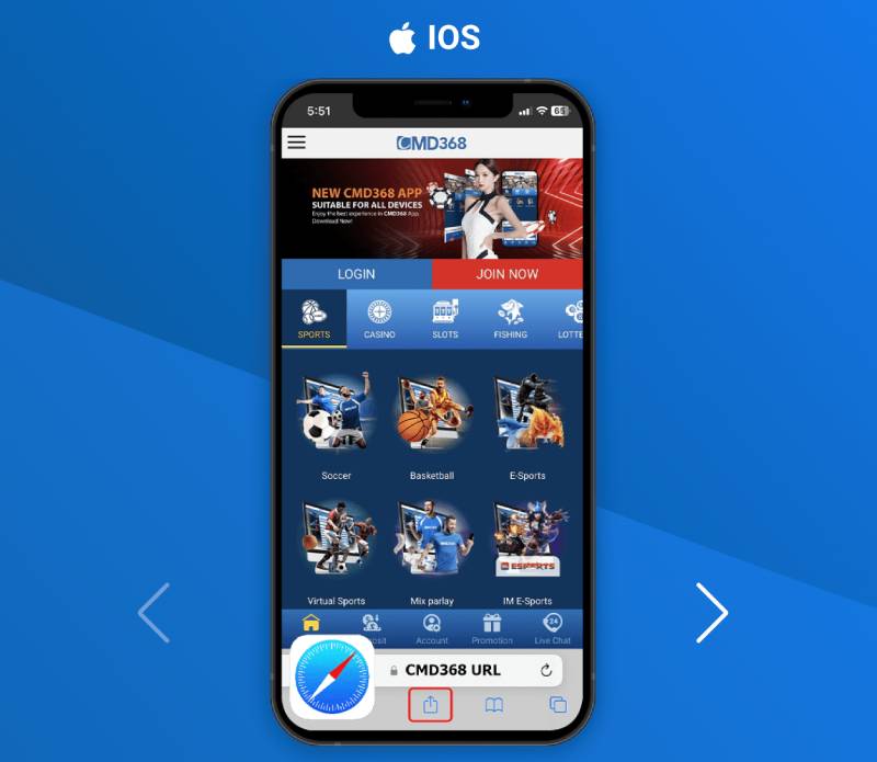 Cách tải app CMD368 trên iPhone, iPad (iOS)