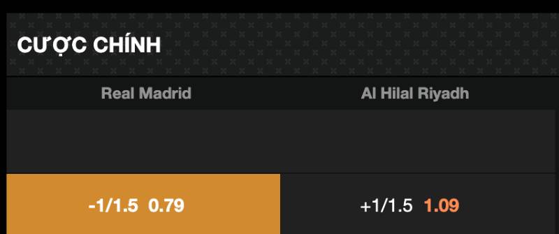 Khi nào nhà cái ra kèo chấp 1.25?